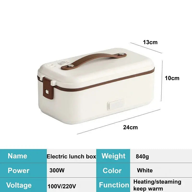 110V/220V Electric Lunch Box Portable Food Fast Heating Lunch Box 304 Stainless Steel Warmer Multi-Layer Office Lunch Box 800ml from PriceLows™