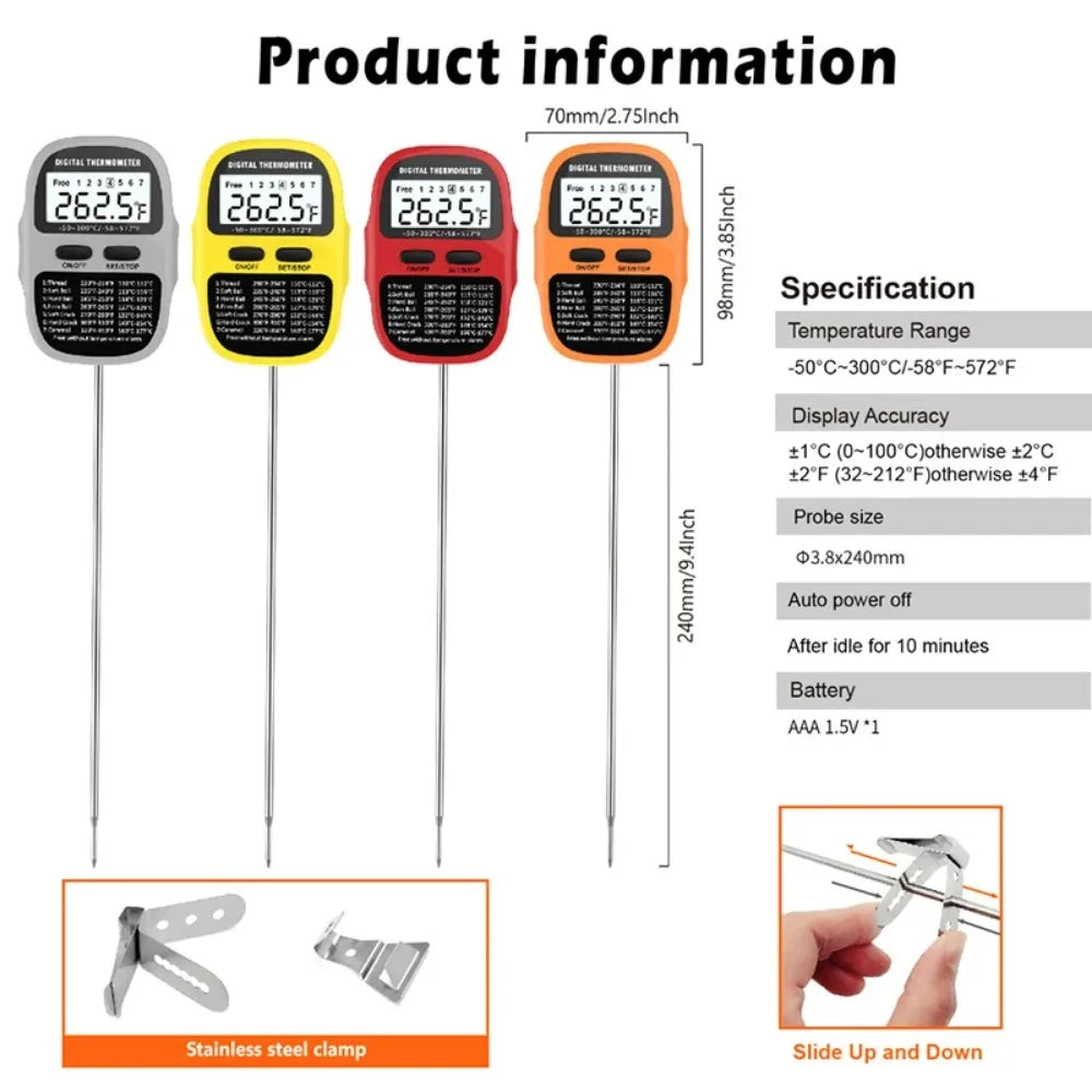 Digital Meat Thermometer | Instant Read | Large LCD Display | One Probe