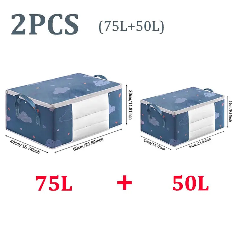 Big Capacity Storage Bag 4/2/1PCS Quilt Clothes Moisture Dust Proof Proof Organizer Duvet Blanket Sorting Bags Luggage Bag from PriceLows™