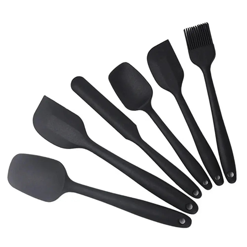 Silicone Spatula Set | Food Grade Silicone | Heat Resistant | 6 Piece Set