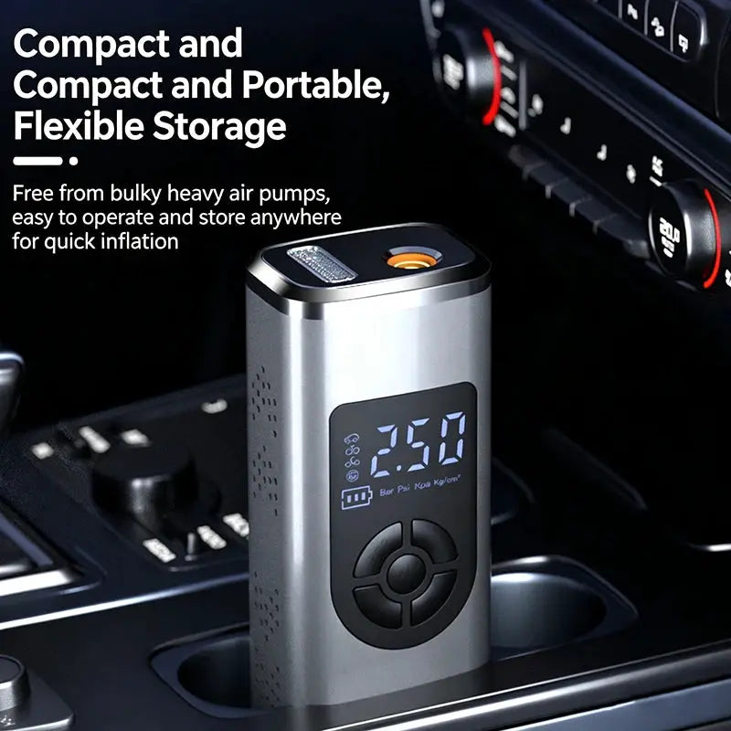 Tire Inflator | Rechargeable | Up To 150 PSI | For Bikes Motorcycles Balls