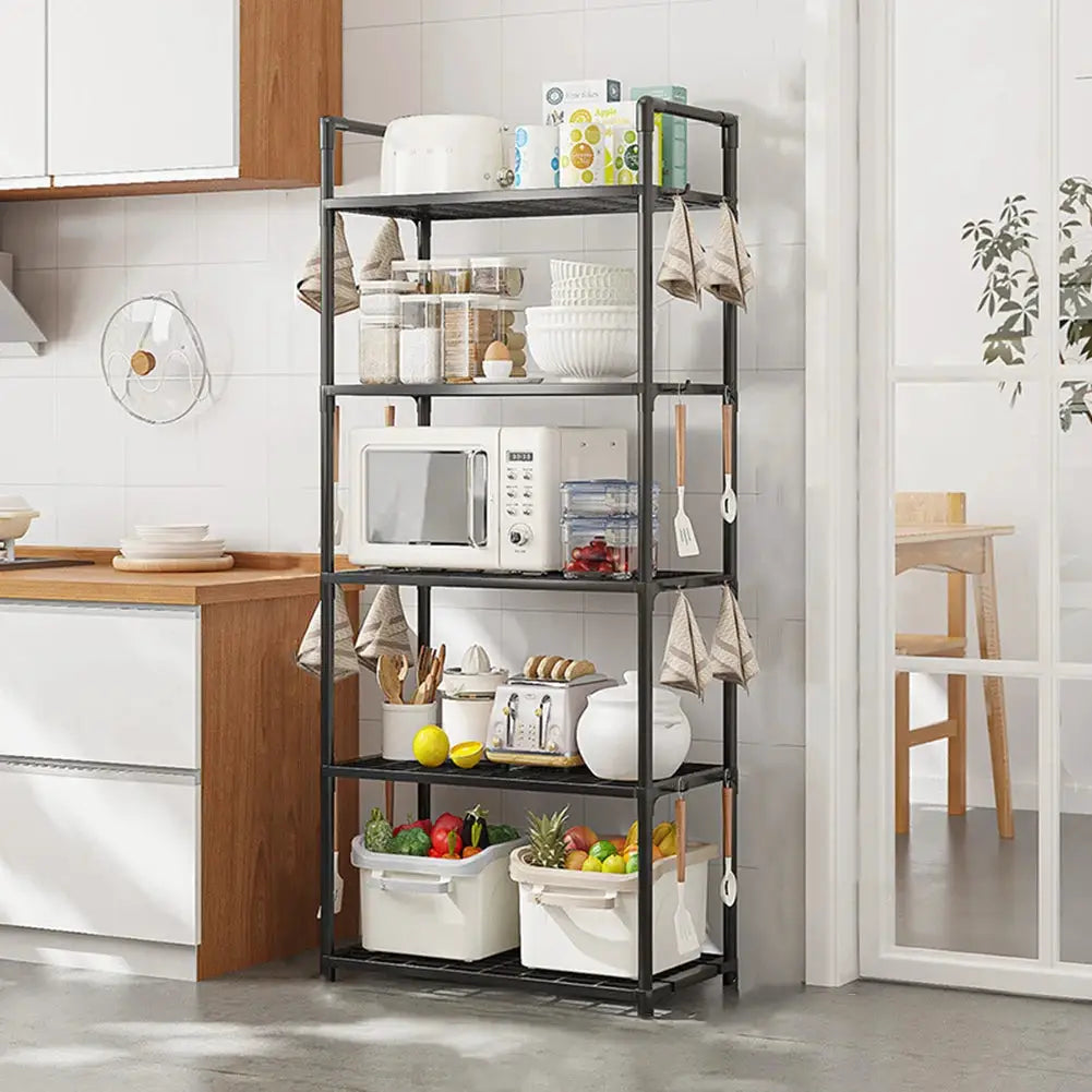 Multi-functional Organizer Storage Rack 5 Tier Storage Shelves Adjustable Storage Rack for Laundry Bathroom Kitchen Office Shelf from PriceLows™