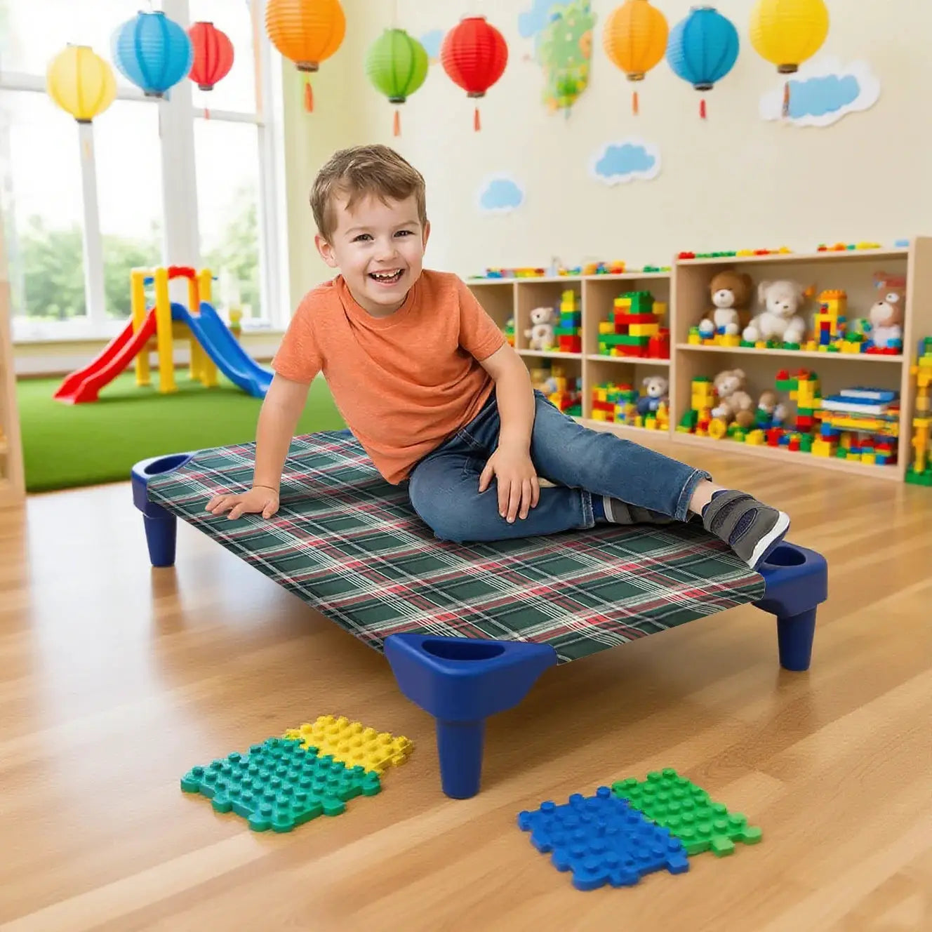 Cot Sheets Cover for Toddler and Preschool 23" L x 51" W Cot Sheets Pack for Daycare Standard Size Polyester Breathable Preschoo from PriceLows™