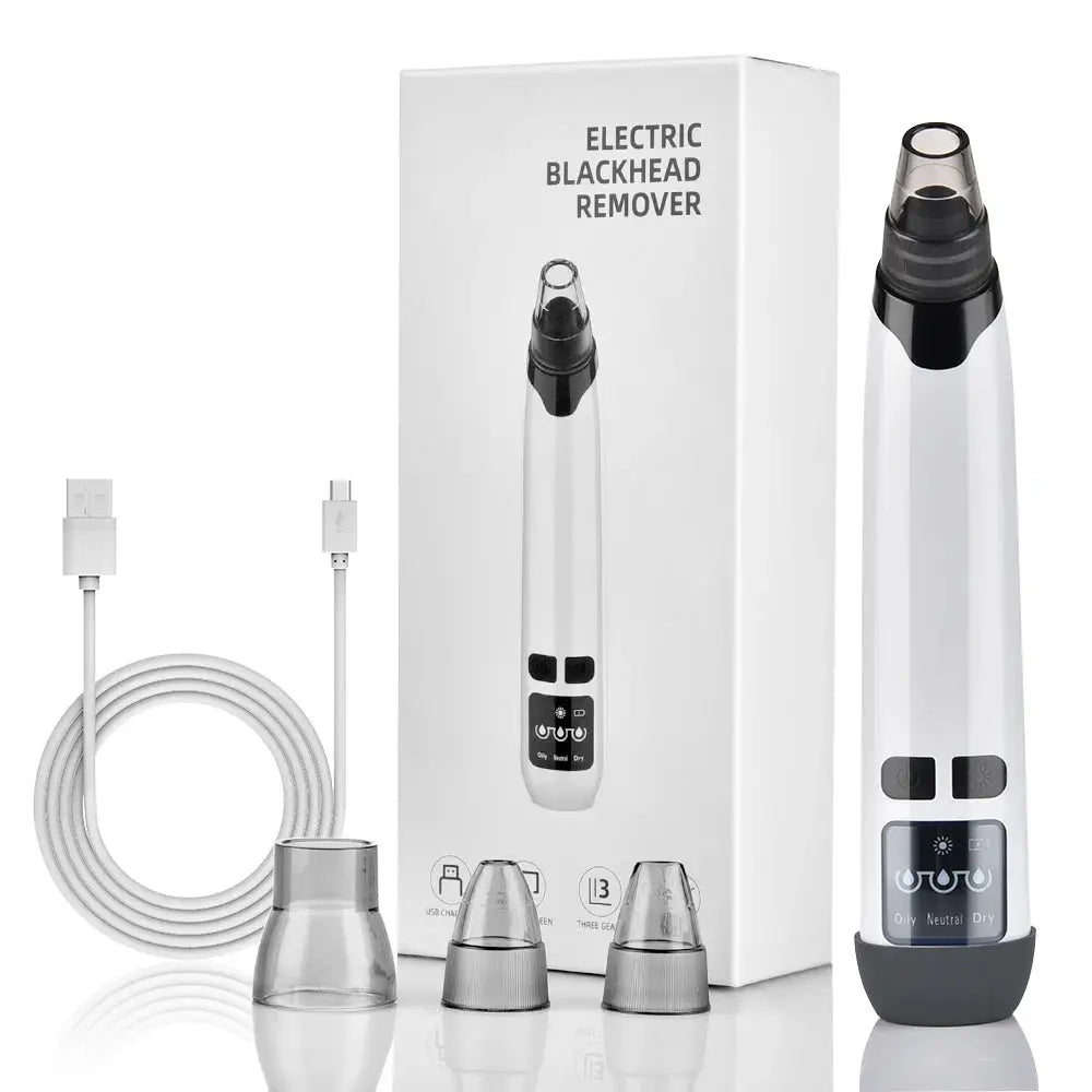 Facial Blackhead Remover Electric Hot Compress Vacuum Pore Cleaner Face Deep Nose Cleaner T Zone Pore Acne Pimple Removal Tool from PriceLows™