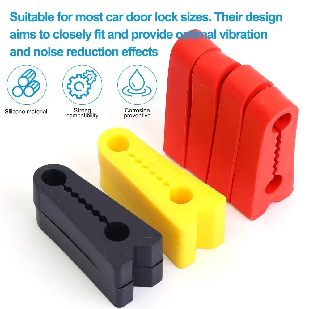 Car Door Shock Absorber Pad | Silicone | 4.2x1.5cm | Yellow Black Red
