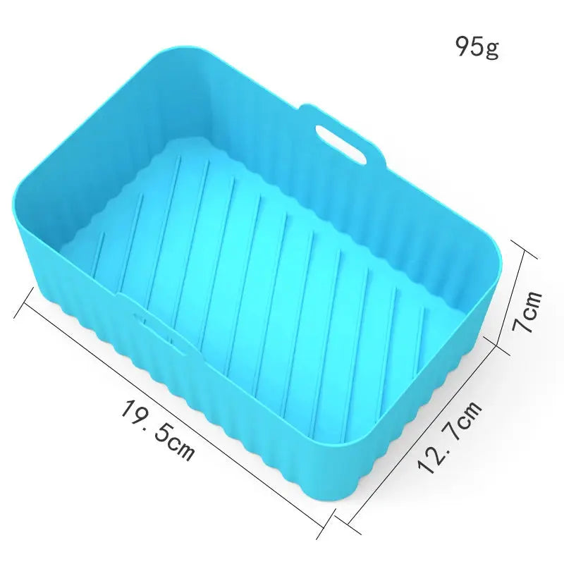Air Fryer Silicone Tray | Food Grade | Rectangle Liner | Ninja Dual Compatible