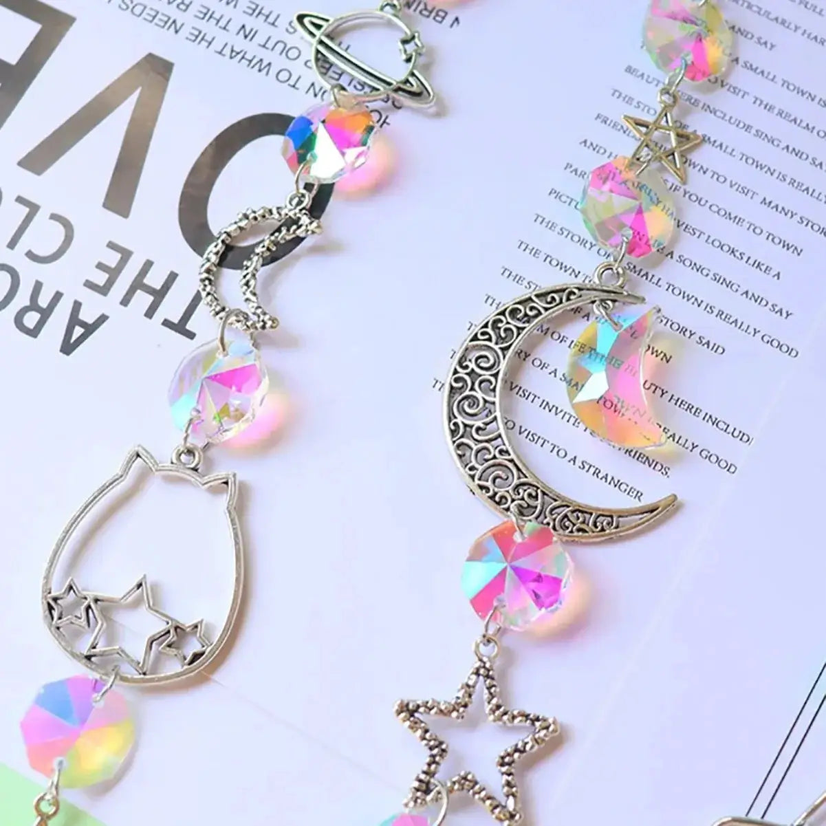 Crystal Wind Chime Rainbow Maker Sun Catcher Dream Catcher Pendant Home Garden Decor Wind Chime, Holiday, Festival, Home Decor from PriceLows™