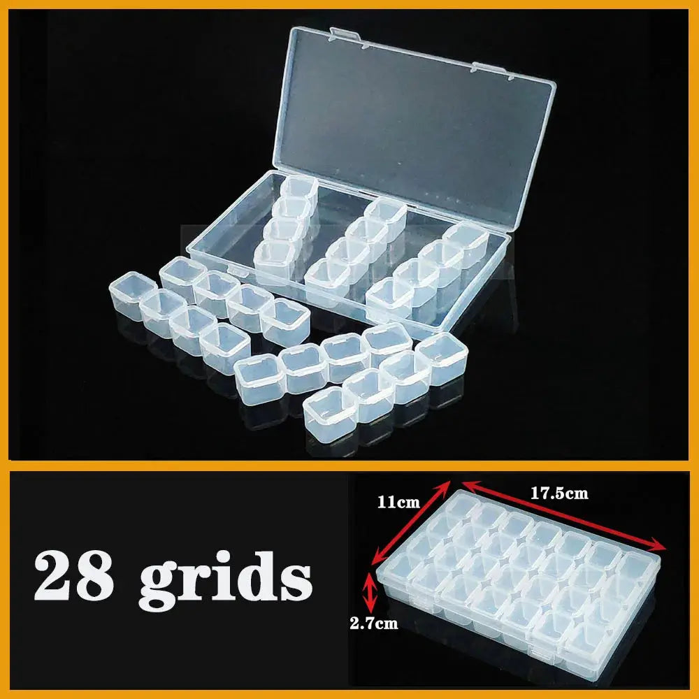 Transparent Plastic box Screw Compartment Box Jewelry Earring Display Case Container Clear Terminal Organizer Tool Storage boxes from PriceLows™