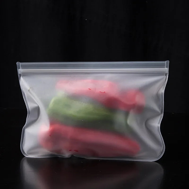 Silicone Food Storage Bags | Leakproof | Stand Up Zip Shut | Various Sizes