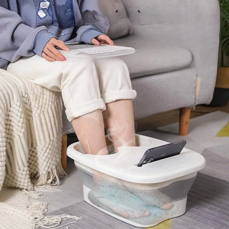 Foldable Foot Bath | Silicone Bucket | With Massage Points