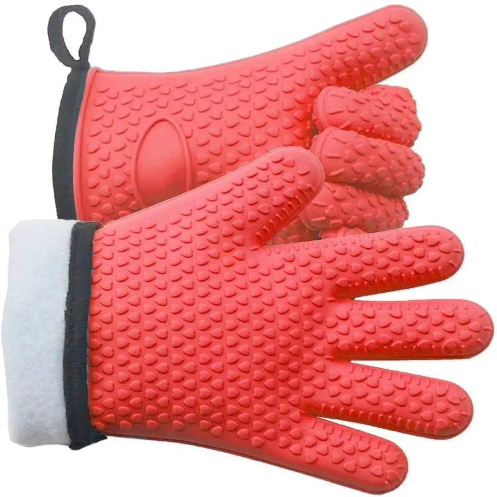 Silicone Oven Mitts | Heat Resistant | Non Slip | One Size