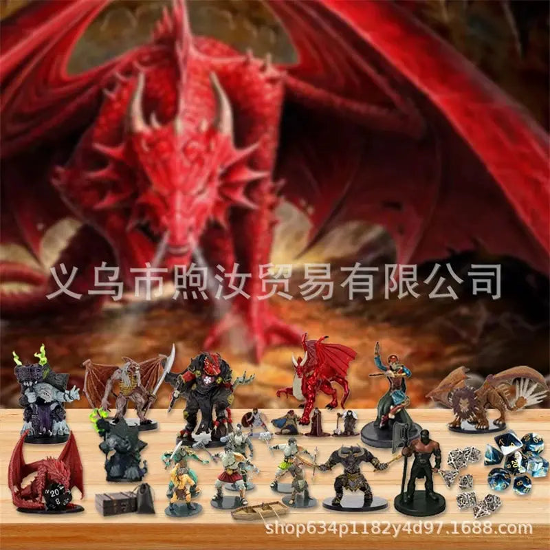 Advent Calendar | Dungeons Theme | 24 Count | Plastic Mini Figures