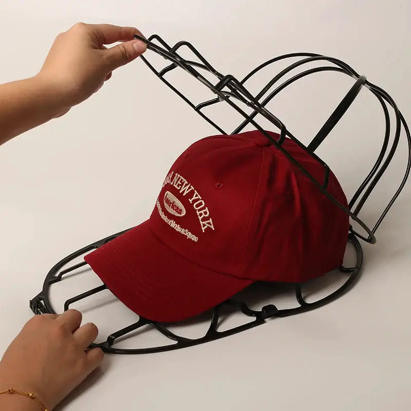 Hat Washer Cage | Reusable Plastic Frame | Machine Safe Design | 1 Pack