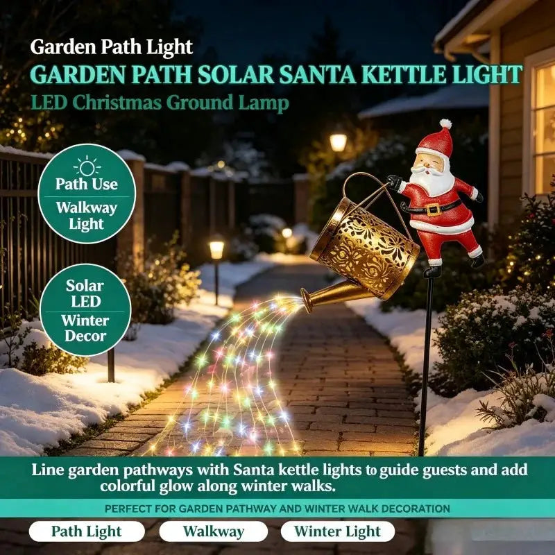 Solar Ground Lamp | Waterproof | Christmas Santa | LED Bulbs