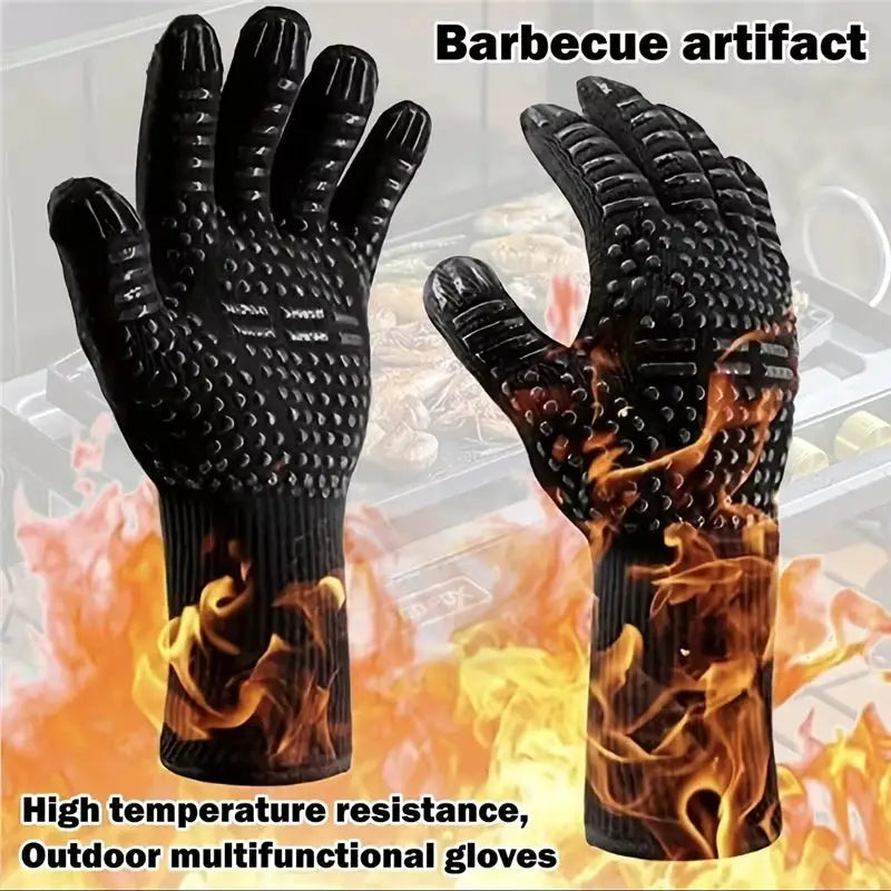 BBQ Gloves | 500C Heat Resistant | Aramid Outer | One Size