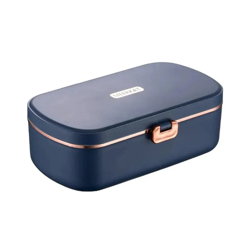 900ml Electric Lunch Box Water Free Heating Bento Box Portable Rice Cooker Thermostatic Heating Food Warmer For Office 220V from PriceLows™