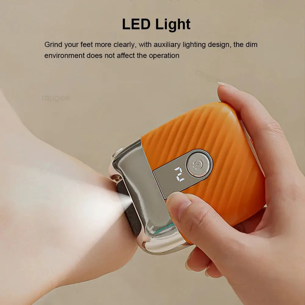 Electric Foot Grinder Rechargeable Automatic Portable Foot Callus Remover Rubbing Pedicure Polishing Hard Dead Skin Removal Tool from PriceLows™