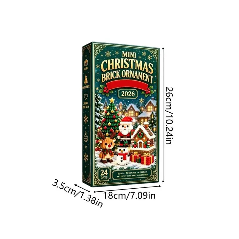 Christmas Advent Blocks | 24 Day Countdown | 3D PVC Figures | Set Of 24