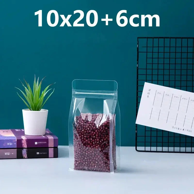 Zip Lock Bags | Capacity 150ml | Stand Up Pouches With Handle | 50 Pcs