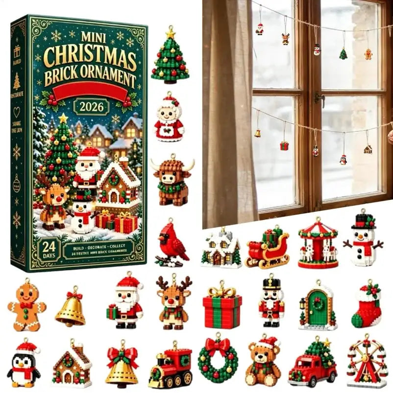 Christmas Advent Blocks | 24 Day Countdown | 3D PVC Figures | Set Of 24