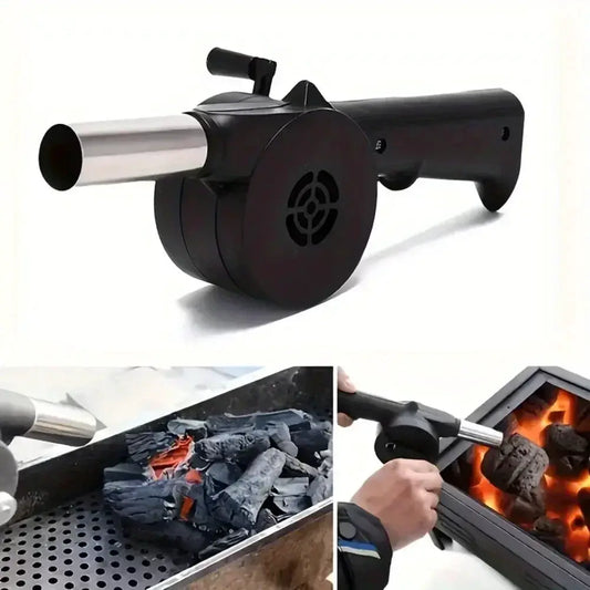 Barbecue Fan | Hand Cranked | Mini Portable | Outdoor Camping