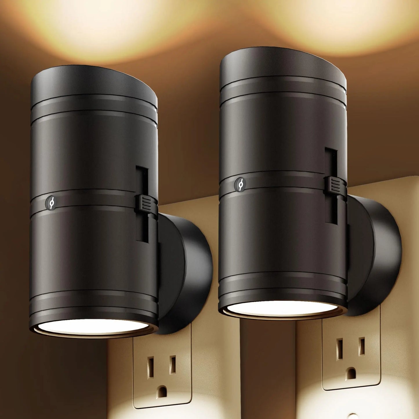 LED Night Light Plug-in | Sensor | Dimmable | Black