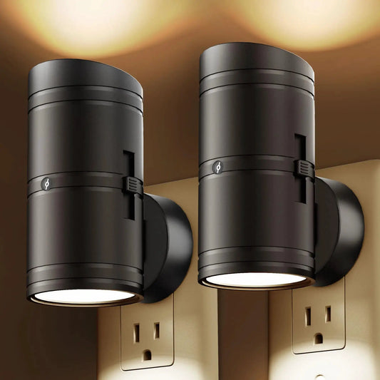 LED Night Light Plug-in | Sensor | Dimmable | Black from PriceLows™