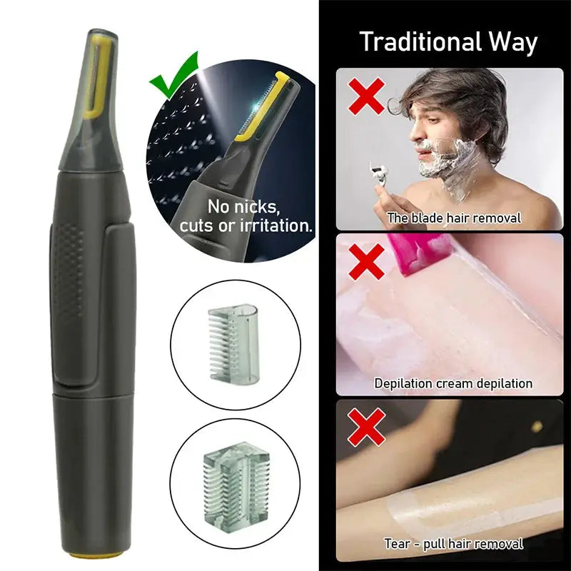 Ultra thin Precision Trimmer Electric Nose hair trimmer Mini Portable Ear Trimmer for Men Nose Hair Shaver Waterproof Safe Clean from PriceLows™