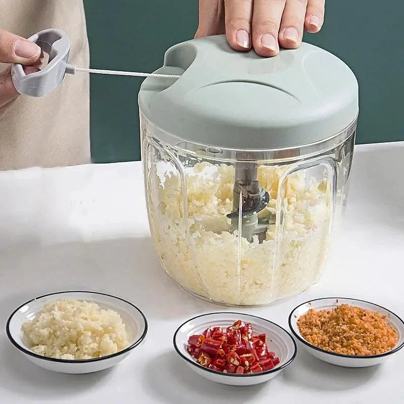 500/900ML Manual Meat Mincer Garlic Chopper Rotate Garlic Press Crusher Vegetable Onion Cutter Kitchen Cooking Accessories from PriceLows™