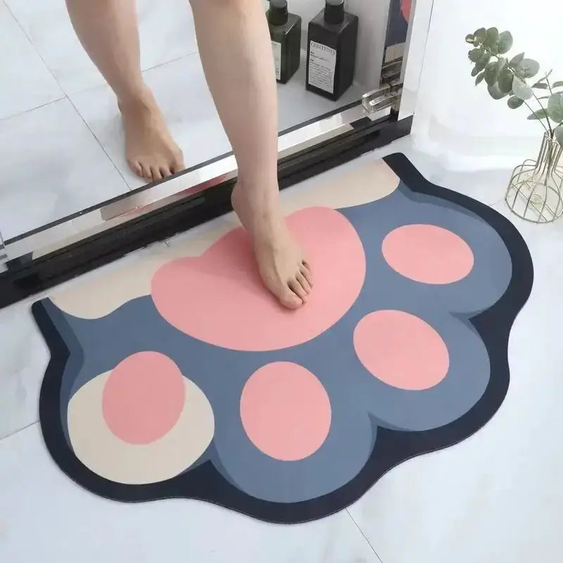 VIKAMA Cute Capybara Bath Mat Absorbs Water Dries Quickly Non-Slip Wear-Resistant Decorative Bathroom Entryway Rug from PriceLows™
