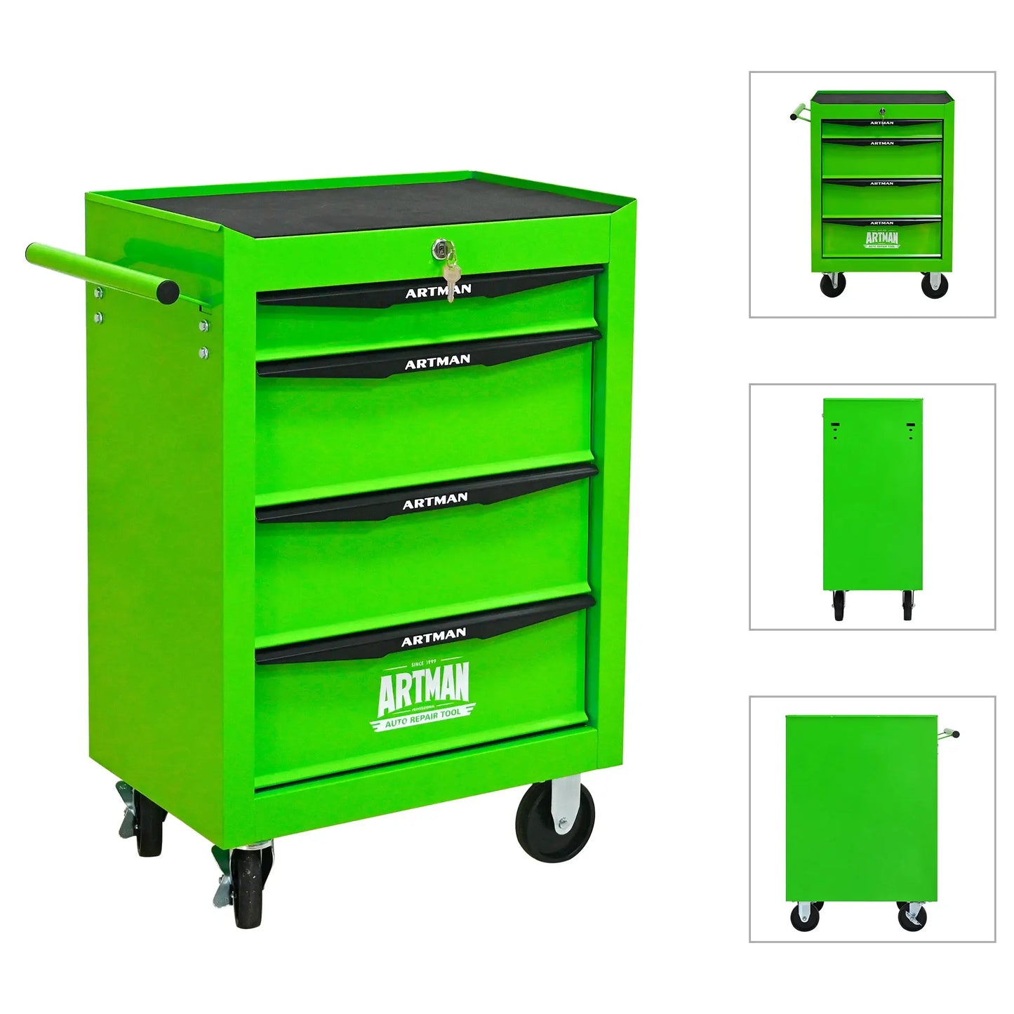 Rolling Metal Tool Chest with 7 Drawers, 20" 7-Drawer Tool Chest Cabinet with Ball Bearing Drawer Slides, Steel Tool Storage Box from PriceLows™