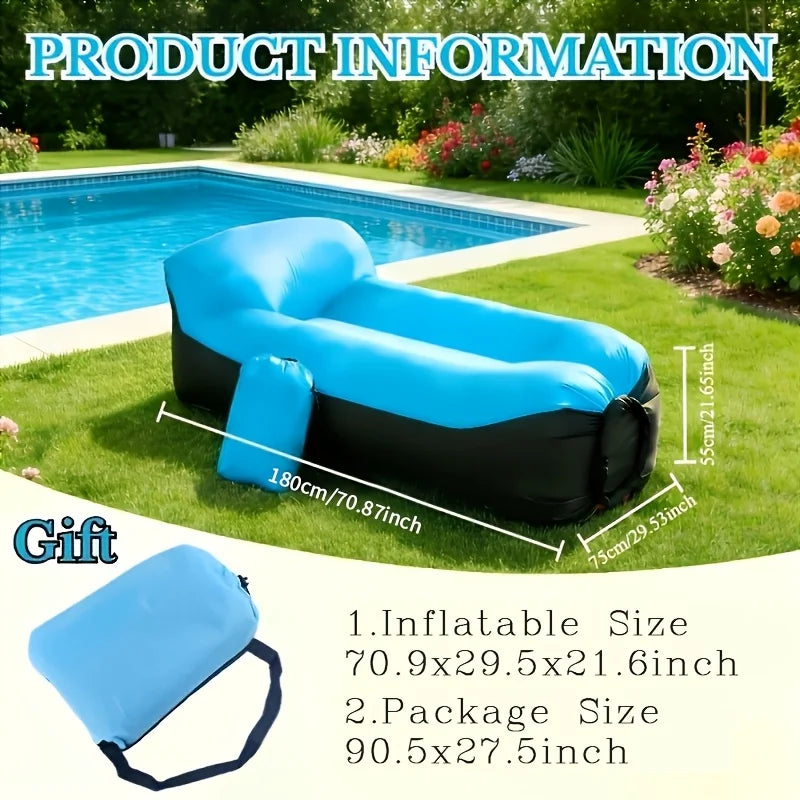 Inflatable Headrest Sofa | One Person Capacity | Portable With Bag