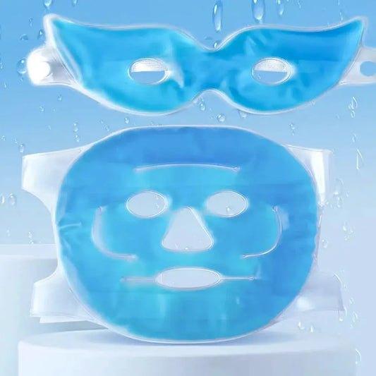 Face Cooling Mask Gel Eye Mask Ice Pack Cooling PVC Hot Cold Therapy Skin Care Tool Gel Face Mask Skin Firming Spa Sleep Mask from PriceLows™