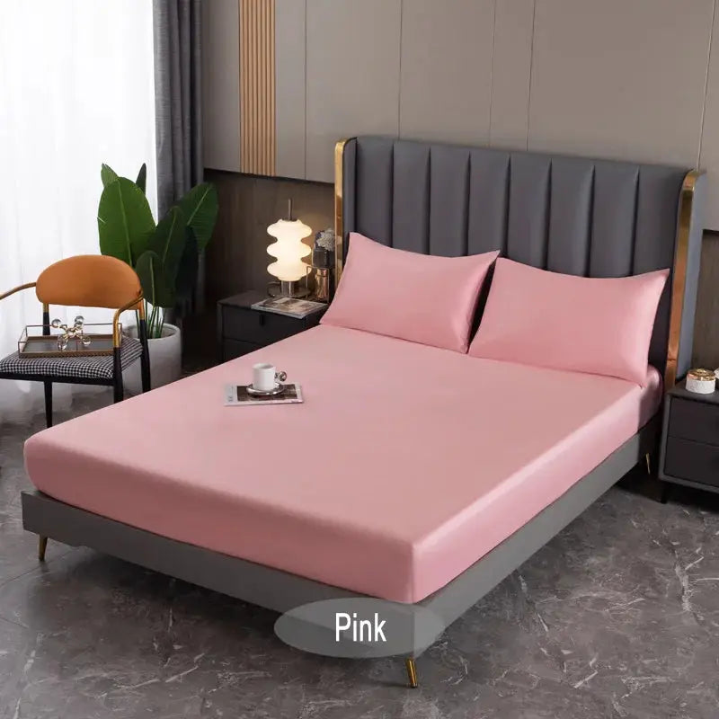 Natural Mulberry Silk Bed Fitted Sheet Deep 25CM Real Silk Mattress Cover Customized Size Luxury High-End Bedding Sheets from PriceLows™