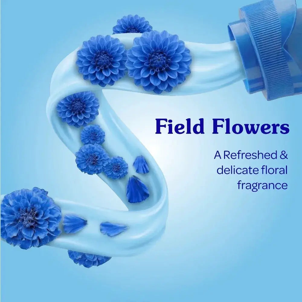 Liquid Fabric Conditioner | Field Flowers Scent | Wrinkle Reduction | 46 Fl Oz