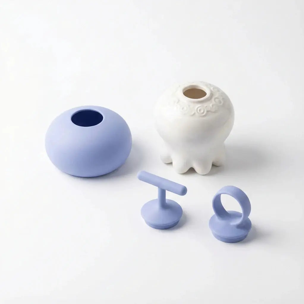 Ceramic Body Massage Tool | 60C Hot Water Use | Heat Insulated Manual Neck And Back Massager