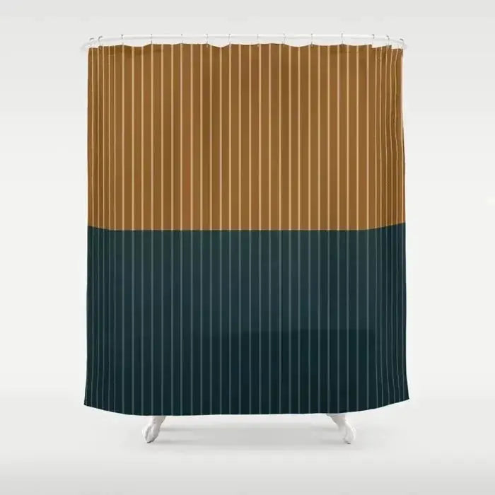 Simple Colorful Lines Modern Fashion Pattern Shower Curtain Home Decoration Creative Personalized Shower Curtains from PriceLows™
