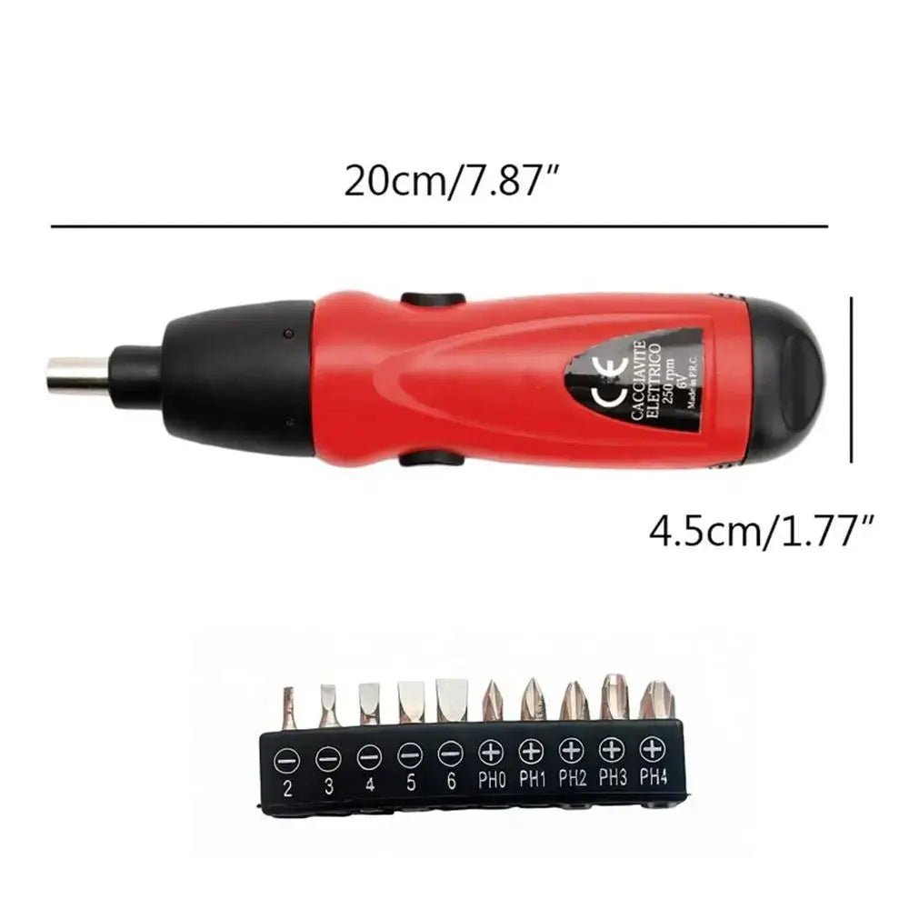 Krachtige 6V Electric Screwdriver Battery Operated Cordless Screwdriver Drill Tool Electric Screwdriver /Random Color from PriceLows™