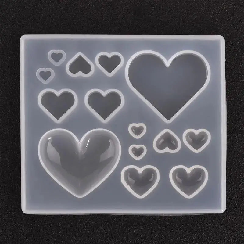 Crystal Epoxy Resin Molds | Heart Cat Claw Cabochon | Silicone Jewelry Pendant