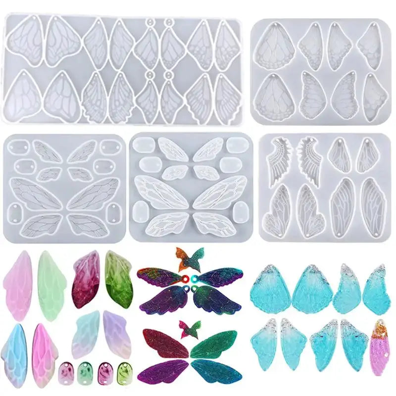Silicone Resin Mold | Butterfly Wing Design | 3 Sizes | Earring Casting Tool