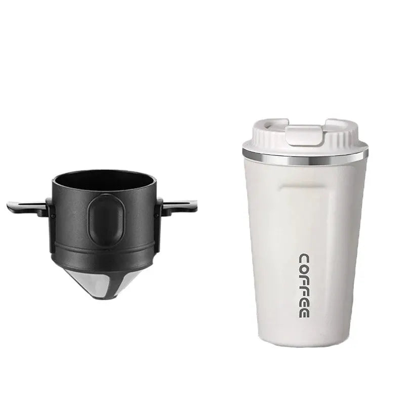 304 Stainless Steel Portable Coffee Filter Drip Coffee Tea Holder Reusable Mug Coffee Dripper Tea Cup Set Coffee Pot Coffeeware from PriceLows™