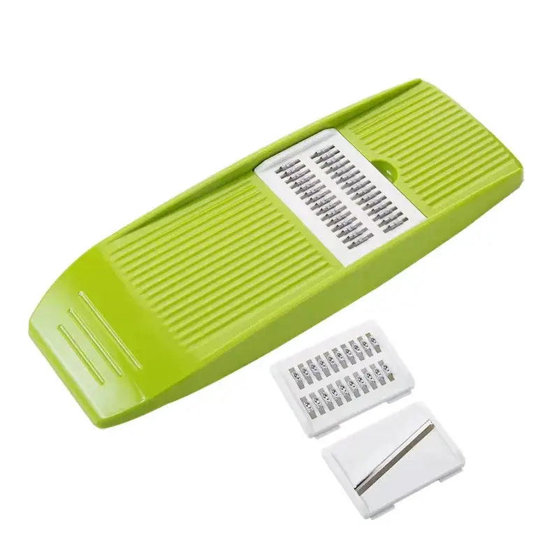 Handheld Mandoline Slicer | 3 Stainless Steel Blades | Adjustable Thickness