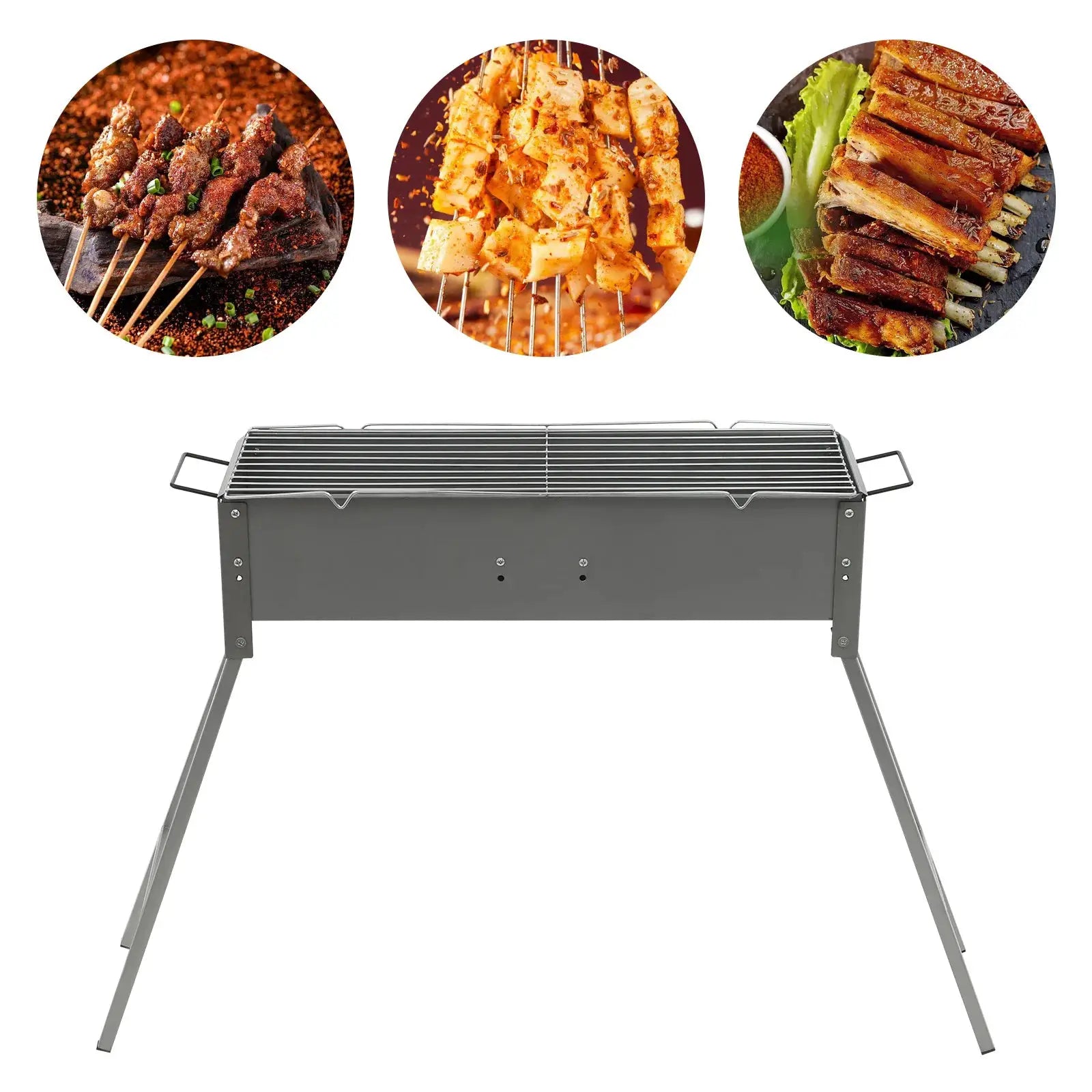 Portable BBQ Grill Folding Camping Barbecue Grill Charcoal Grills from PriceLows™