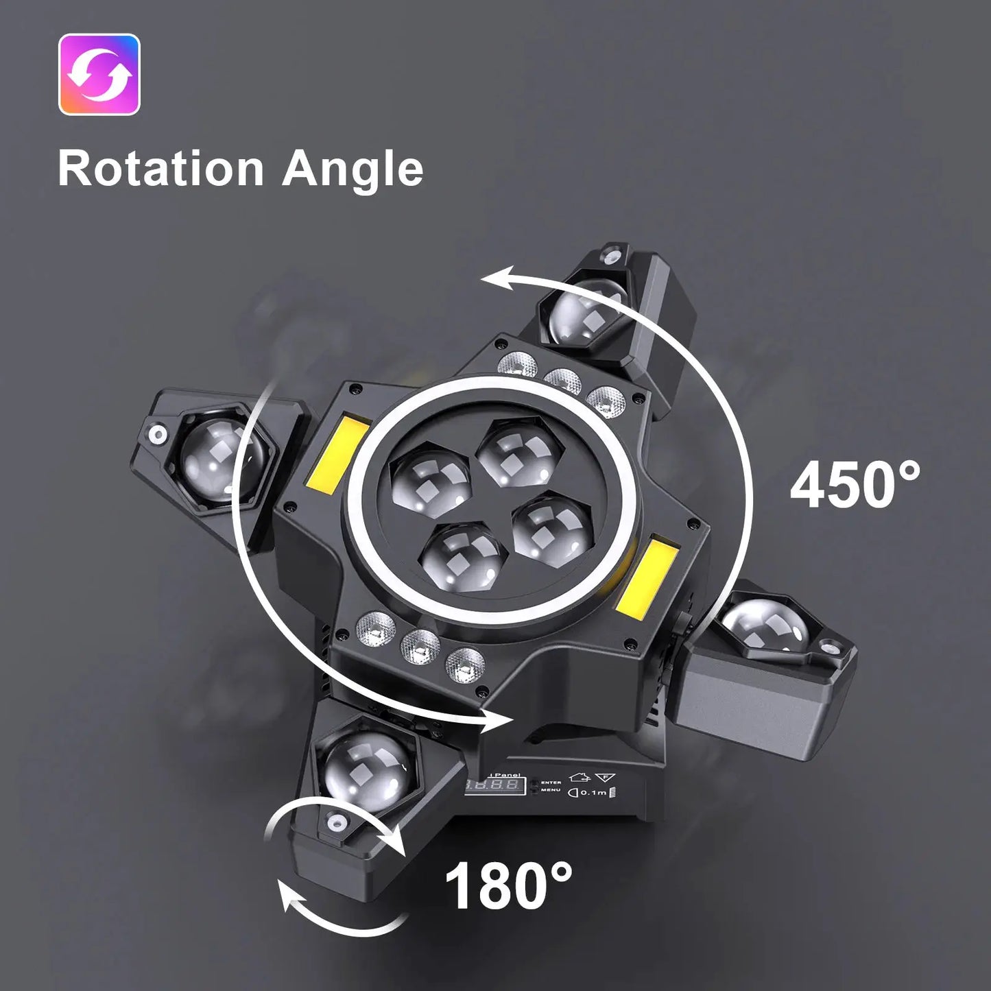 120W 4in1 RGBW Moving Head Light Beam Effect Lights Laser Light Remote Control Stage Lighting for DJ Disco Party Concert Theater from PriceLows™