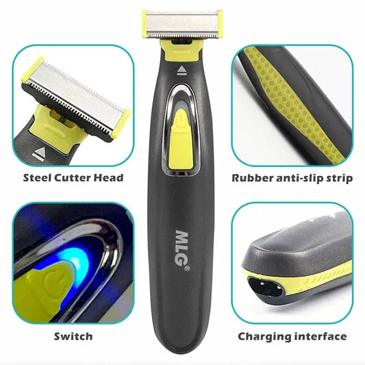 Electric Shaver | Stainless Steel Blade | Wet and Dry Use | One Size