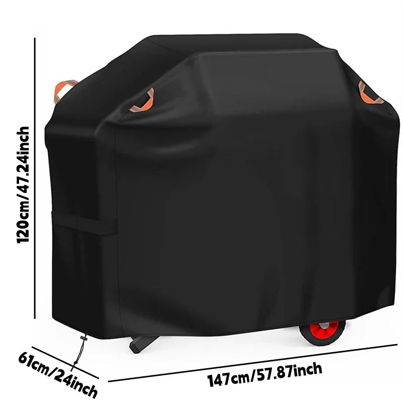 Bbq Grill Cover | 210D Fabric | Waterproof Dustproof Windproof | Universal Fit
