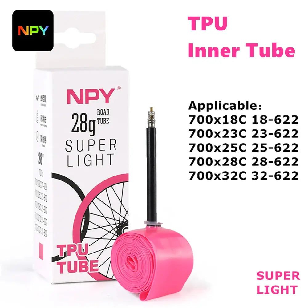 Road Bike Inner Tube | 28G Ultralight | French Presta Valve | 700x18-32