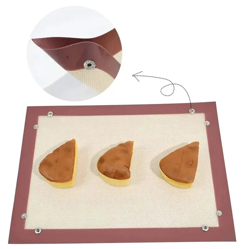Silicone Baking Mat | Heat Resistant | Nonstick | Small Button Design