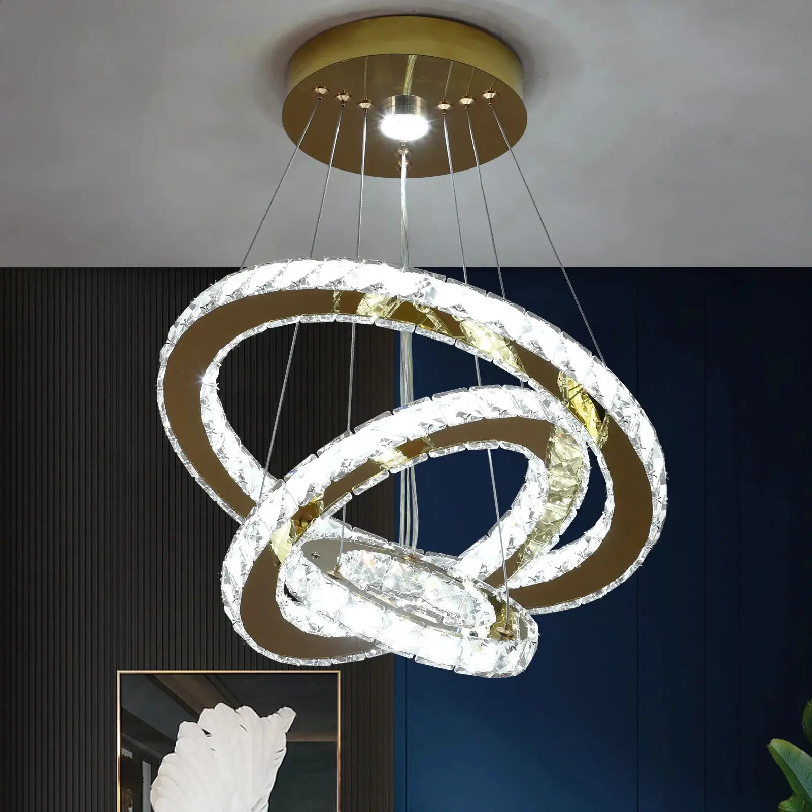 French luxury crystal chandeliers Hall living room Led ceiling lamp pendant ceiling light Room Kitchen Dining table decoration from PriceLows™