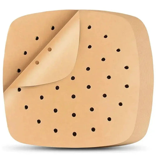 Air Fryer Parchment Paper | Perforated | Disposable Liner | 50/100 Pcs